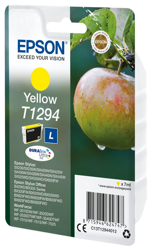 EAN 5057454503583 - Epson Apple T1294 cartucho de tinta 1 pieza(s) Original Amarillo imagen 1
