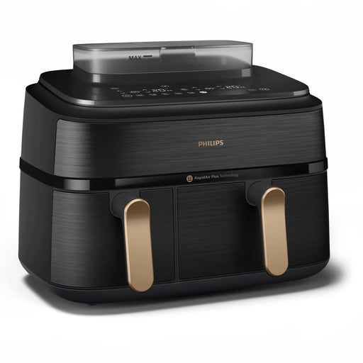 EAN 8720389049286 - Philips 5000 series NA552/00 freidora Doble 9 L Independiente 2750 W Freidora de aire caliente Negro, Oro imagen 1