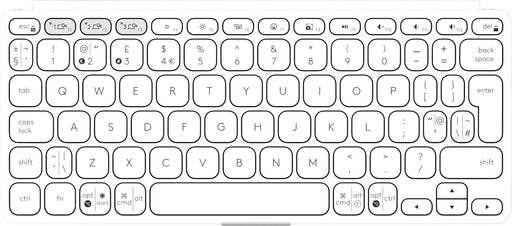 EAN 5099206125896 - Logitech 920-012985 teclado para móvil QWERTY Internacional de EE.UU. Bluetooth Blanco imagen 2