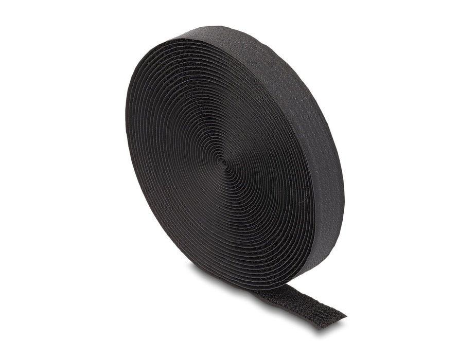 Klettband Auf Rolle Mit Schlaufe L 5 M X B 20 Mm Schwarz