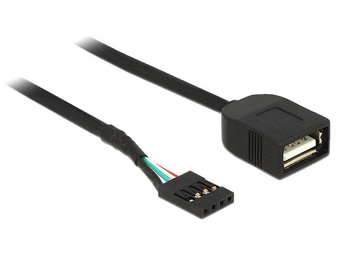 Delock Usb Cable Pin Header Buchse > Usb 2.0 Typ-A Buchse 40 Cm