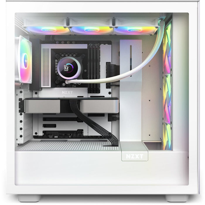 Refrigerador Liquido Cpu Nzxt Kraken 360 Rgb 3x120 Blanco Vent Rgb Display Lcd