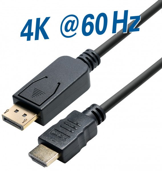 Displayport Conector Macho A Hdmi Conector Macho, 2,0 M, 4k@60hz