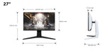 EAN 5901292523671 - TCL R83 27R83U pantalla para PC 68,6 cm (27") 3840 x 2160 Pixeles 4K Ultra HD QLED Negro, Blanco imagen 4
