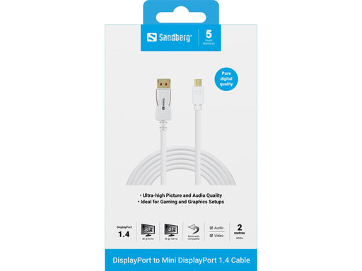 EAN 5705730509179 - Sandberg 509-17 cable DisplayPort Mini DisplayPort Blanco imagen 2