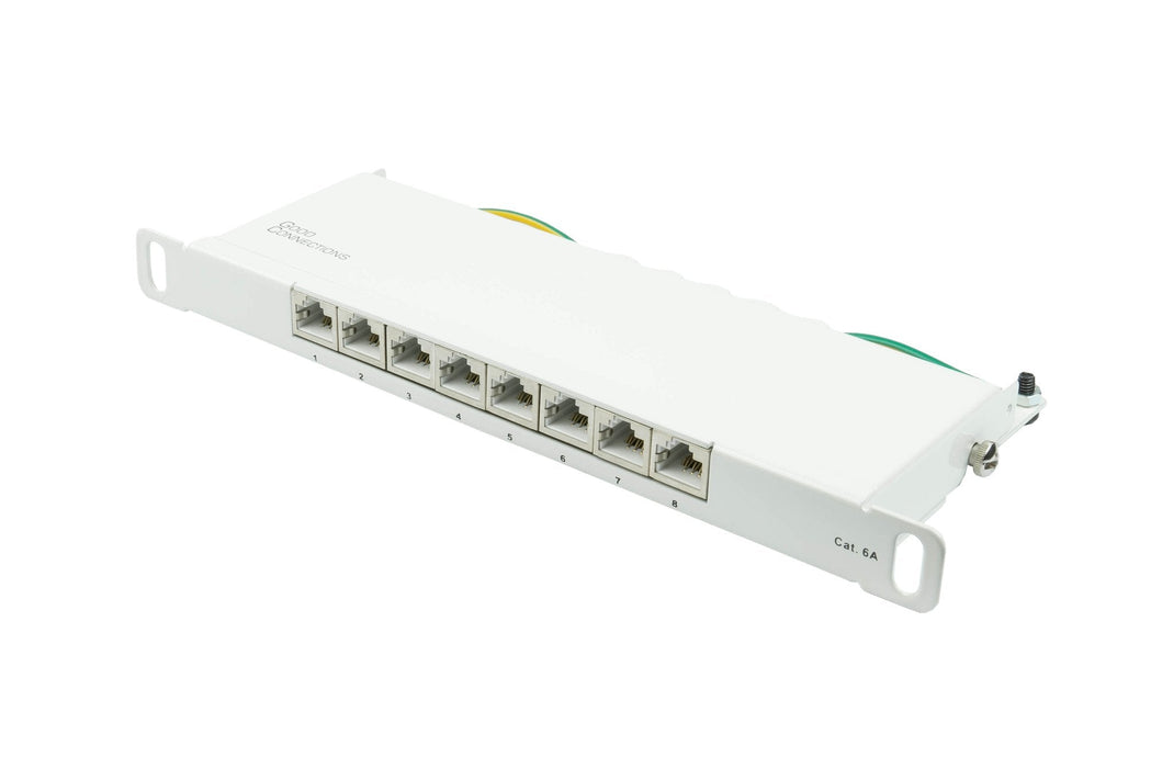 Good Connections Patchpanel 10"Cat. 6a 8-P 0,5he Reinweiss