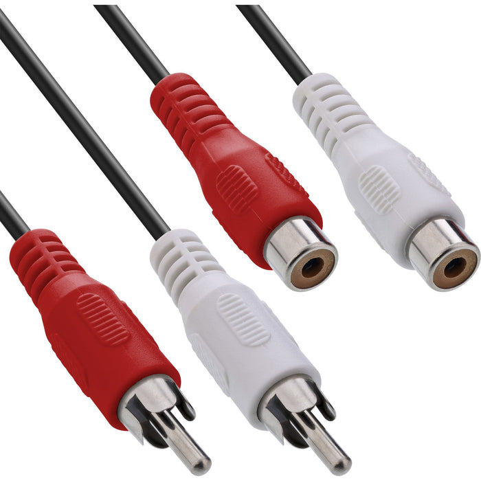 Cable De Audio Inline 2x Rca Macho A Hembra 5m