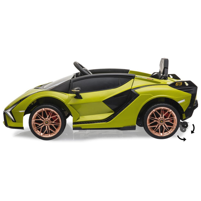 Jamara Ride-On Lamborghini Sian Verde 37 Mhz 3+