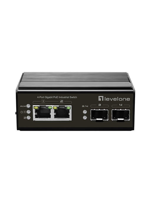 EAN 4015867228180 - LevelOne IGP-0432 switch No administrado Gigabit Ethernet (10/100/1000) Energía sobre Ethernet (PoE) Negr imagen 1