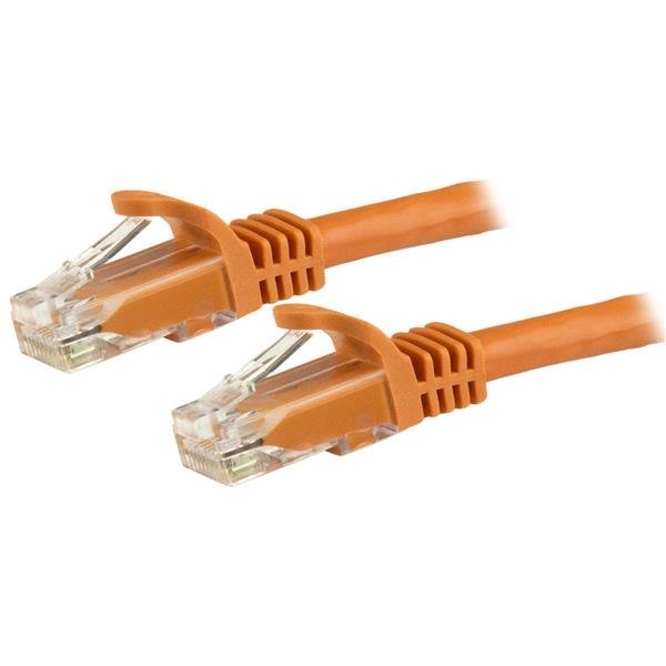 Cable De Red 15m Cat6 Naranja  Cabl Snagless Poe