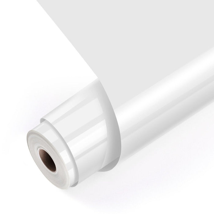 Loklik Permanent Adhesive Vinyl Glossy - White