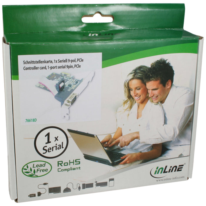 Tarjeta Pcie Inline 1 Puerto Serie De 9 Pines
