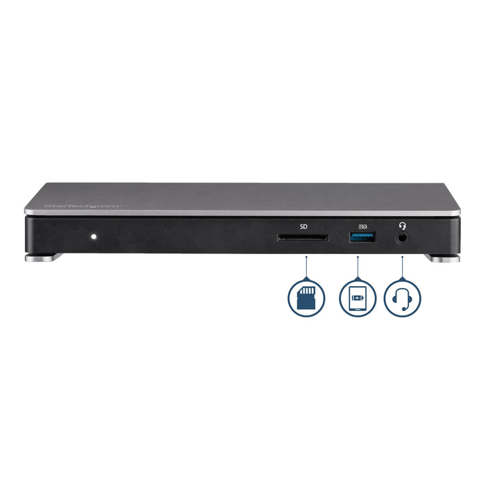 EAN 0065030870726 - StarTech.com TB3DOCK2DPPU base para portátil y replicador de puertos Alámbrico USB 3.2 Gen 1 (3.1 Gen 1)  imagen 3