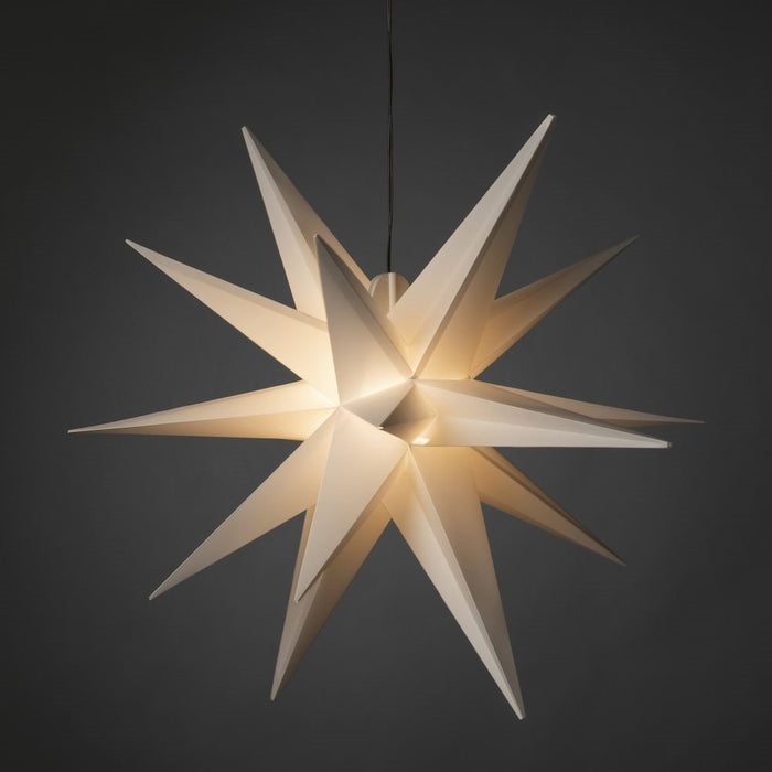 Konstsmide 5971-200 Weihnachtsstern Stern Blanco Cálido Led Blanco Eek G A