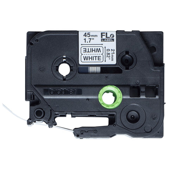 Brother Fle-2511 Negro On Blanco Flag Tape For Brother P-Touch D800w P900w P950nw
