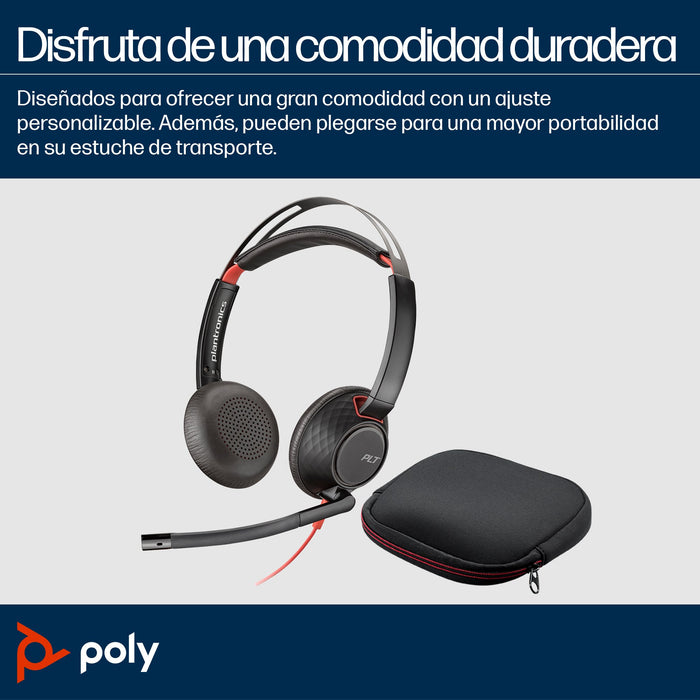EAN 0197498837420 - HP Poly Blackwire 5220 Stereo USB-C Headset +3.5mm Plug +USB-C/A Adapter Alámbrico Diadema Llamadas/Músic imagen 5