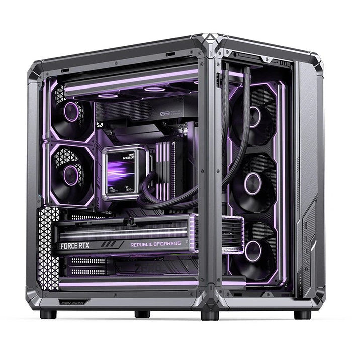 Caja Atx Jonsbo X400 Pro Cristal Templado Curvo Gris