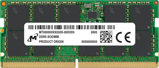 EAN 649528937001 - Micron MTC20C2085S1TC48BR módulo de memoria 32 GB 1 x 32 GB DDR5 262-pin SO-DIMM ECC imagen 1