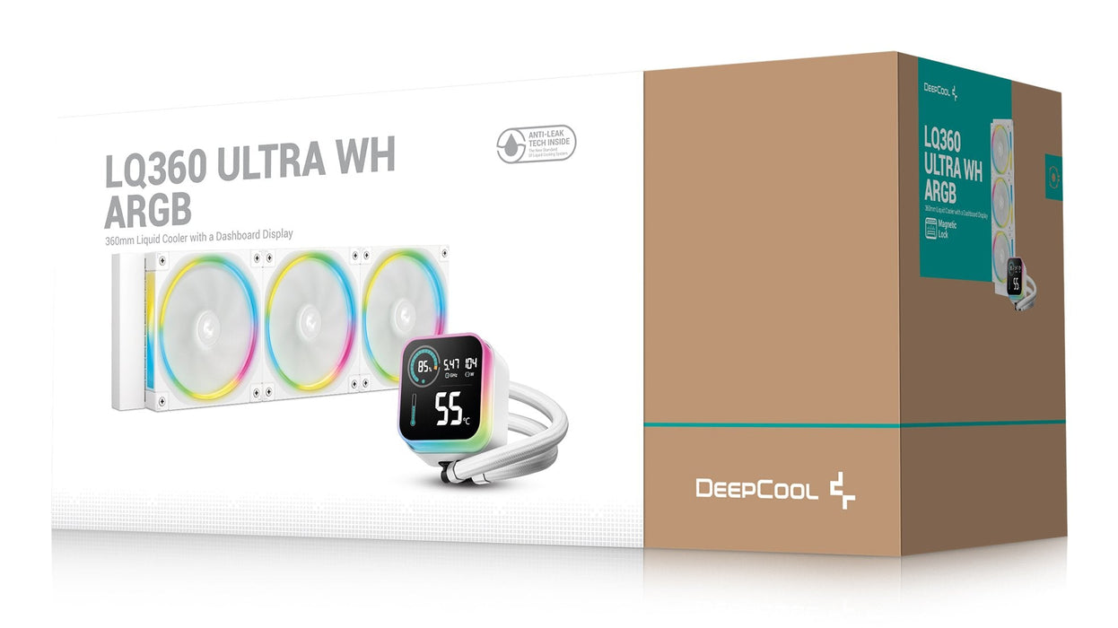 Refrigeración Liquida Cpu  Deepcool Lq360 Ultra Argb Wh (Blanco) R-Lq360-Whasmc-G-1
