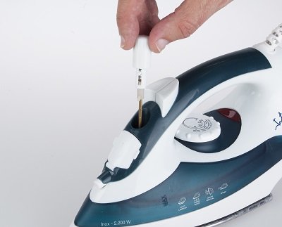 EAN 8421078033486 - JATA PL120 plancha Plancha a vapor Suela de acero inoxidable 2200 W Azul, Blanco imagen 2