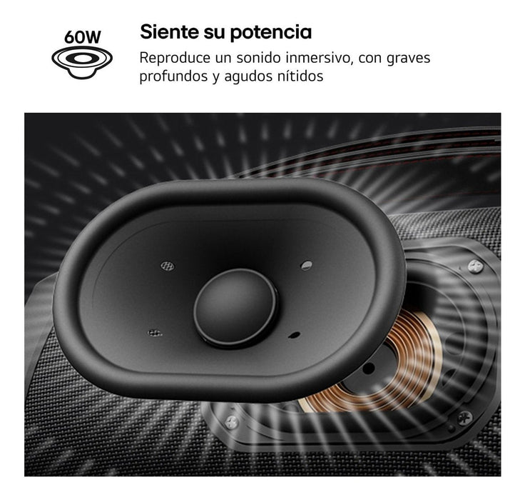 Altavoz  Lg Xboom Xg8t Negro Inalámbrico, Bluetooth, 60w