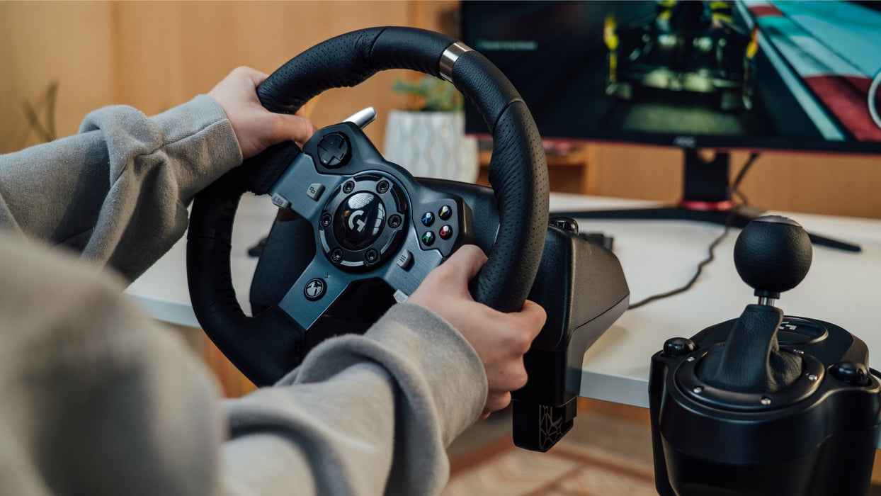 Volante De Carreras Logitech G920 Driving Forcé Para Xbox One Pc Forcé Feedback Con Dos Motores 900  Rotación Pedales Calibracion Automatica