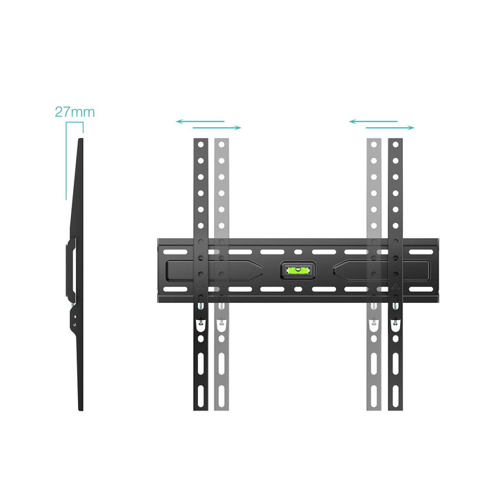 Soporte Fijo Pared Pantallas 32"-75", Negro