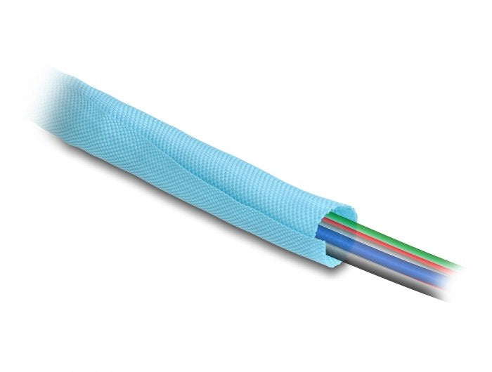 Delock Manguera De Tela Con Cierre Automático Resistente Al Calor 5 M X 16 Mm Azul