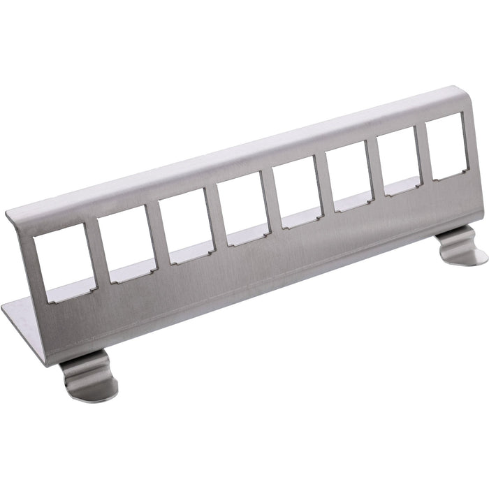 Inline® Keystone Mounting For Din Rail, 8-Port, Metal