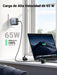 EAN 6957303894093 - Ugreen 65W Nexode GaN Auriculares, Teléfono móvil, Portátil, Reloj inteligente, Tableta Gris USB Carga rá imagen 3