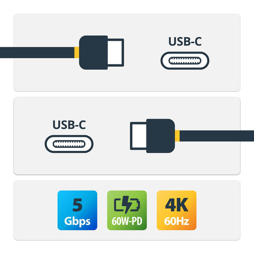 EAN 0065030869928 - StarTech.com USB315CC2M cable USB USB 3.2 Gen 1 (3.1 Gen 1) USB C Negro imagen 2