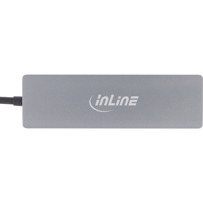 Inline Usb 3.2 Type-C Multi Hub (3x Usb-A 5gb/S + Usb Type-C (Pd 100w), Lector De Tarjetas, Hdmi 4k@30hz ), Otg, Carcasa De Aluminio