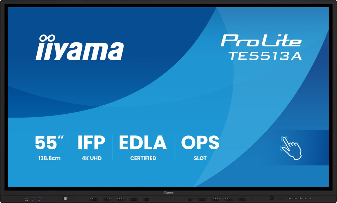 EAN 4948570125722 - iiyama TE5513A-B2AG pantalla de señalización Panel plano interactivo 138,7 cm (54.6") Wifi 500 cd / m² 4K imagen 2