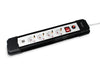 EAN 4015867222058 - Equip 245553 base múltiple 1,5 m 4 salidas AC Interior Negro, Blanco imagen 1