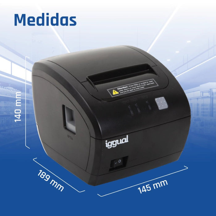 EAN 8435364319321 - iggual TP Easy 80 WiFi 203 x 203 DPI Inalámbrico y alámbrico Transferencia térmica Impresora de recibos imagen 20