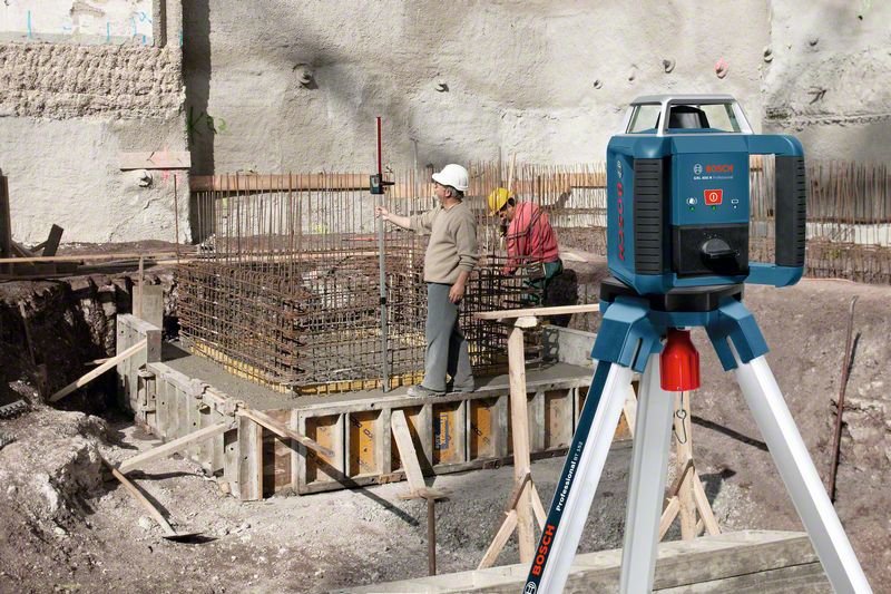 Bosch Professional Láser Giratorio Grl 400 H Professional, Con Receptor Azul/Negro, Estuche, Línea Láser Roja 601061800
