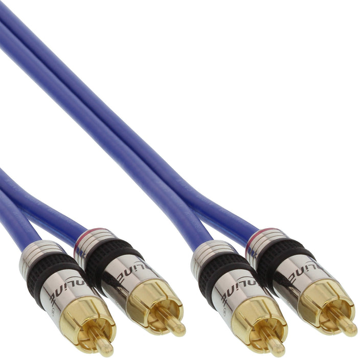 Cable De Audio Inline Premium Rca 2x Rca Macho A Macho 15m