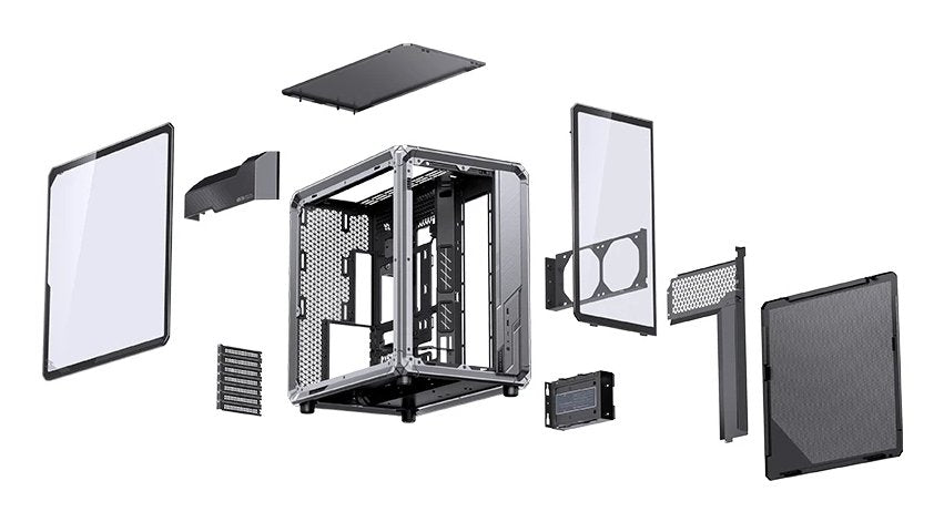 Caja Atx Jonsbo X400 Pro Cristal Templado Curvo Gris