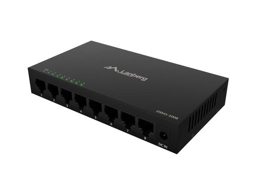 EAN 5901969447767 - Lanberg DSM1-1008 switch No administrado Gigabit Ethernet (10/100/1000) Escritorio Negro imagen 1