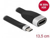 EAN 4043619867295 - DeLOCK 86729 adaptador de cable de vídeo 0,135 m USB Tipo C Negro imagen 2