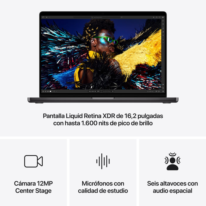 EAN 0195949869785 - Apple MacBook Pro Apple M M4 Pro Portátil 41,1 cm (16.2") 24 GB 512 GB SSD Wi-Fi 6E (802.11ax) macOS Sequ imagen 6