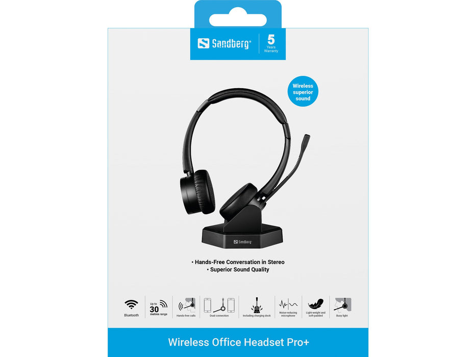 EAN 5705730126185 - Sandberg 126-18 auricular y casco Auriculares Inalámbrico Diadema Oficina/Centro de llamadas MicroUSB Neg imagen 10