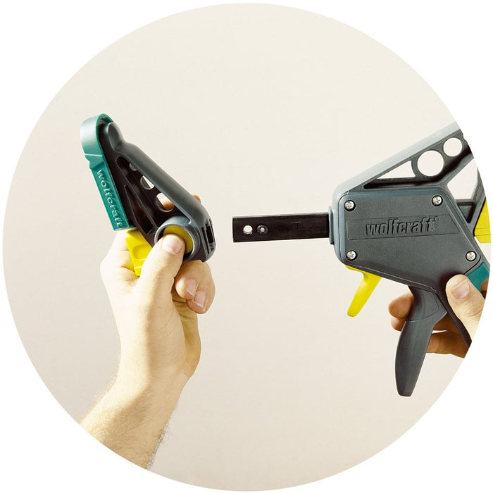 EAN 4006885303201 - wolfcraft GmbH 3032000 abrazadera Abrazadera de barra 45 cm Verde, Gris, Amarillo imagen 10