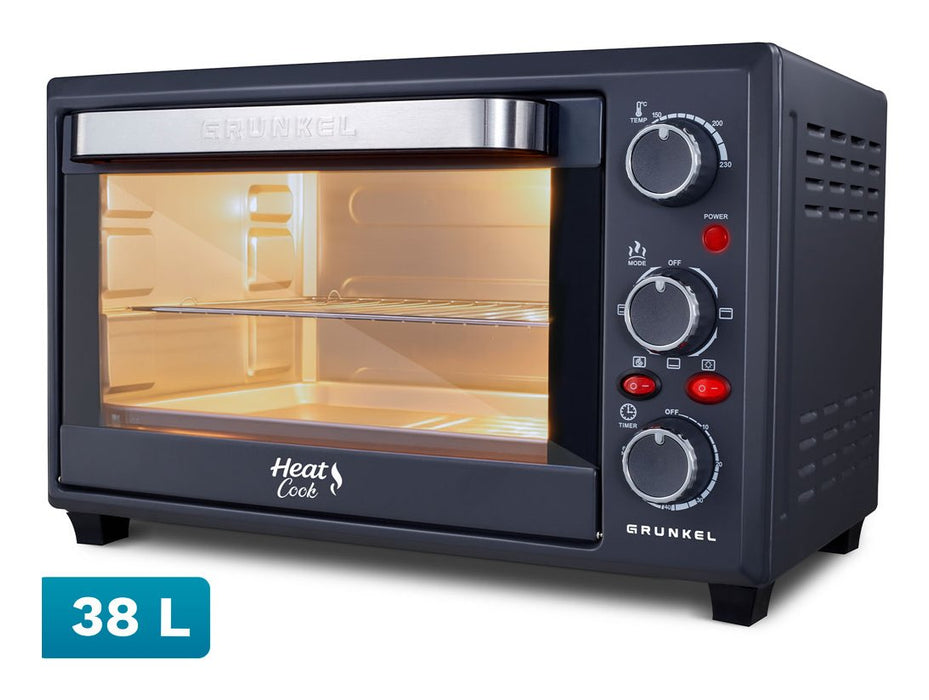 Horno De Sobremesa Grunkel Hr-38pro 2000w Capacidad 38l Negro