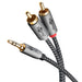 EAN 4040849652905 - Goobay 65290 cable de audio 5 m 3,5mm 2 x RCA Negro, Plata imagen 3