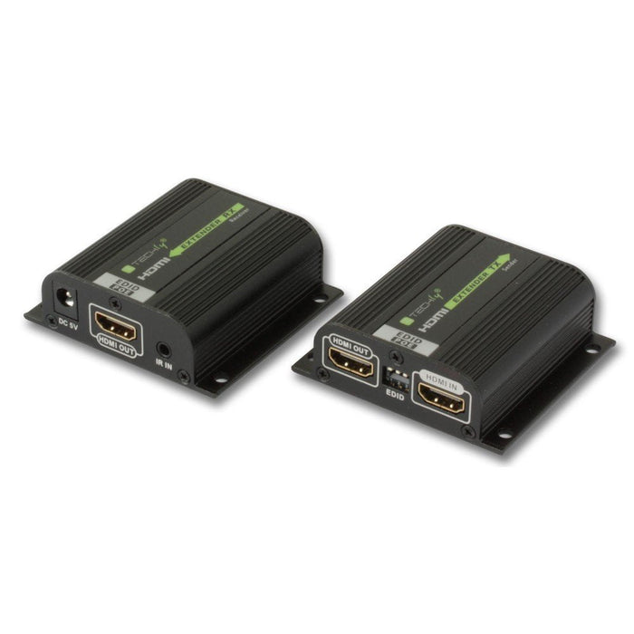 Techly 100709 Extensor Hdmi Por Cable Cat6 / 6a / 7 Hasta 40m 1080p Poe Edid Ir