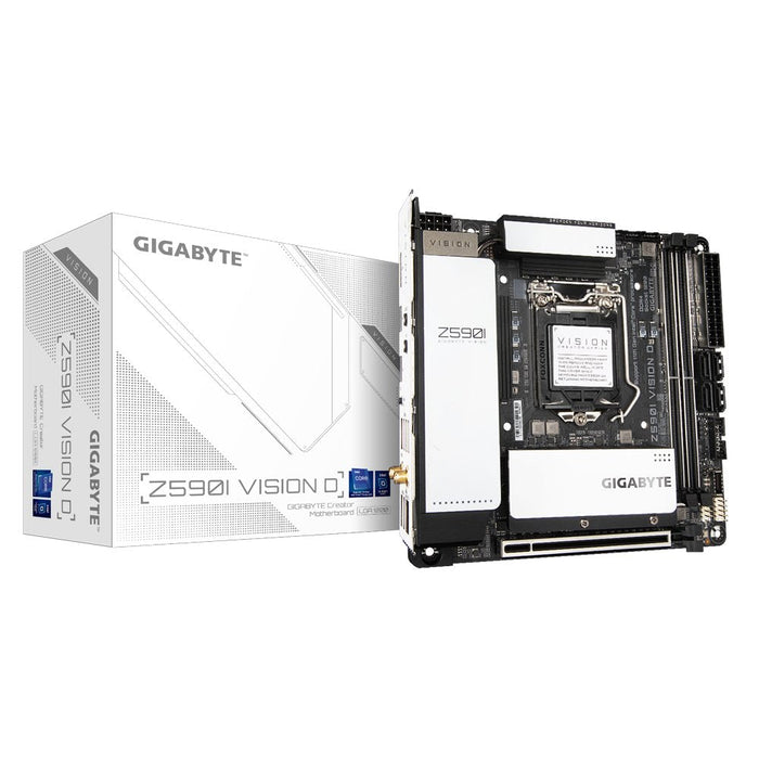 Placa Base Gigabyte Lga1200 Z590i Vision D M-Itx/2xddr4/4xsata6/1xusb-C/1xusb 3.2/1xusb 2.0 Gaz59vsi-00-Ga