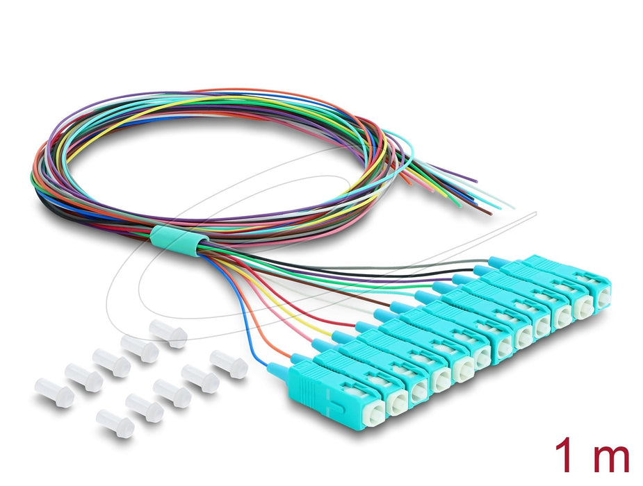 Delock Lwl Cable 12x Sc-Upc Simpl St > 12x Off. Cableende 1m