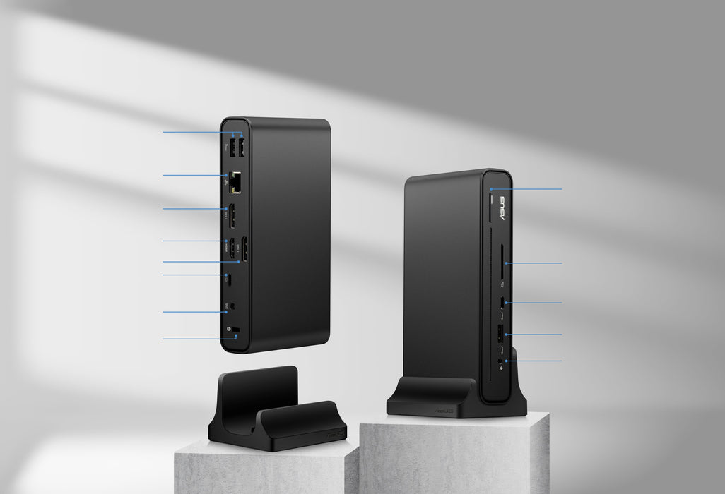 Asus Triple Display Usb-C Dock Duo Dc301 Alámbrico Negro 90xb0a5n-Bds010