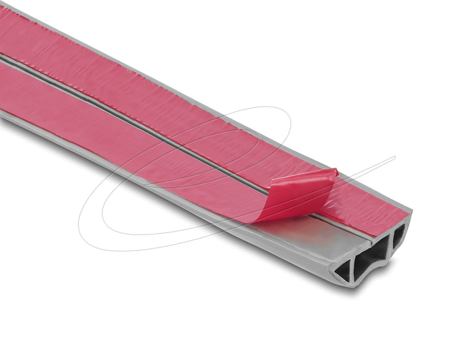 Delock Kabelkanal Pvc Flexibel 50 X 14 Mm - Länge 2 M Gris